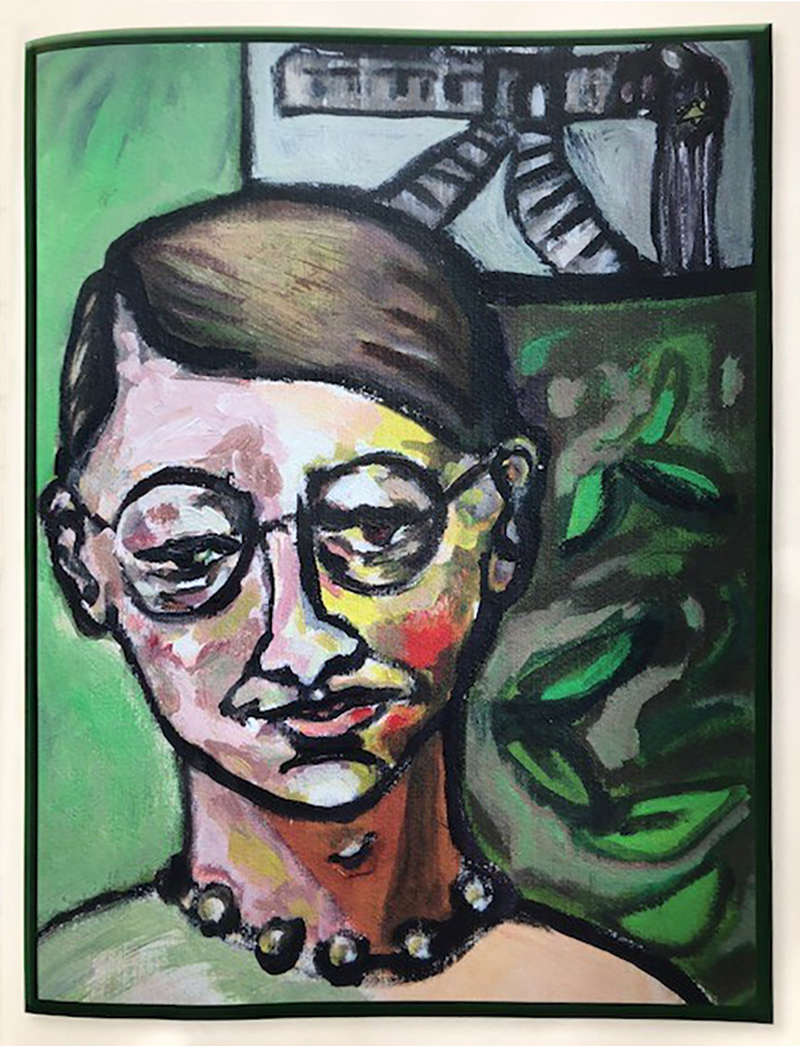 Gemaltes Portrait von Aloysia Löwenfels von Frau Dr. Marie Luise Reis